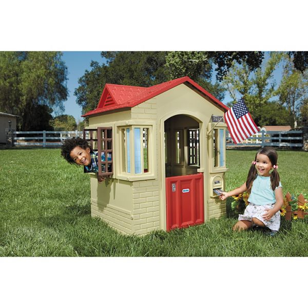 cape cottage playhouse pink