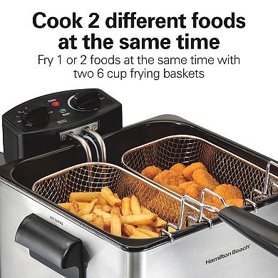 Hamilton Beach 5-qt. Dual Deep Fryer