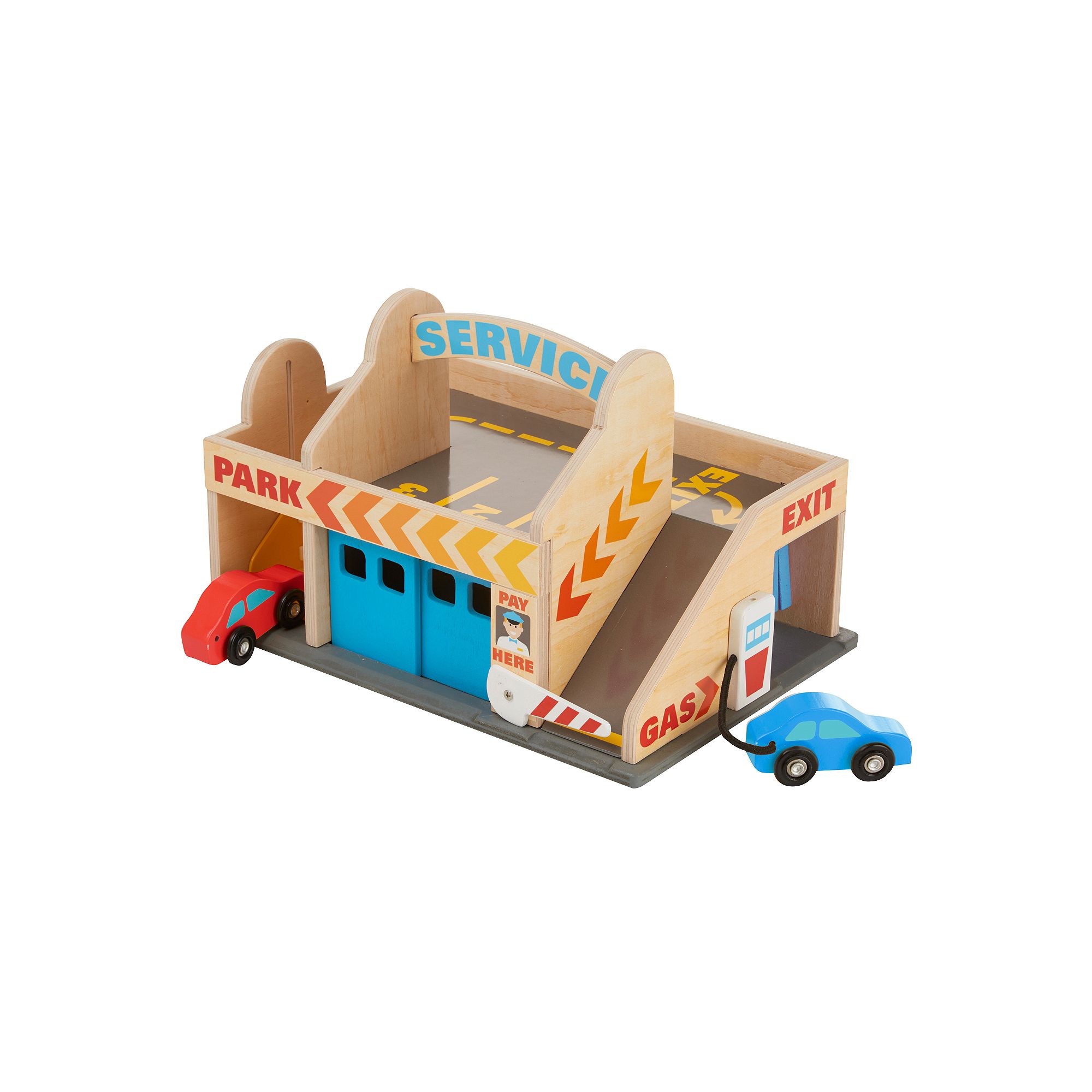 Melissa & Doug Service Station Parking Garage, Multicolor