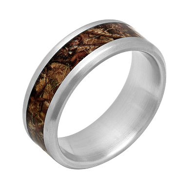 Men's Stainless Steel Camouflage Ring