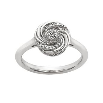 Simply Vera Vera Wang Diamond Accent Sterling Silver Swirl Ring