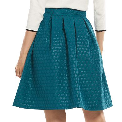ELLE™ Dot Pleated Skirt - Women's