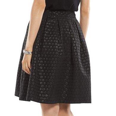 ELLE™ Dot Pleated Skirt - Women's