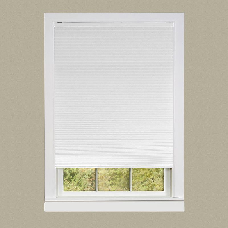 Light Filtering Cordless Honeycomb Cellular Shade, White, 45X64