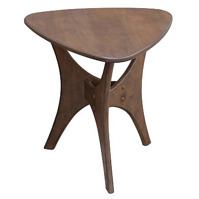 INK+IVY Cedar Triangle Wood Side Table