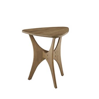 INK+IVY Cedar Triangle Wood End Table