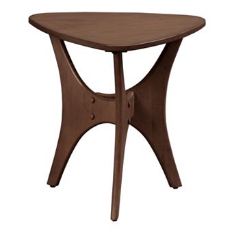 INK+IVY Cedar Triangle Wood End Table