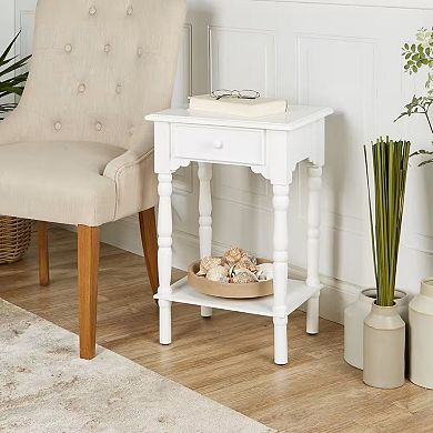 Decor Therapy Simplify One Drawer End Table