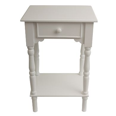 Decor Therapy Simplify One Drawer End Table