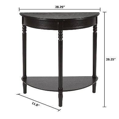 Decor Therapy Simplify Half Round Accent Table