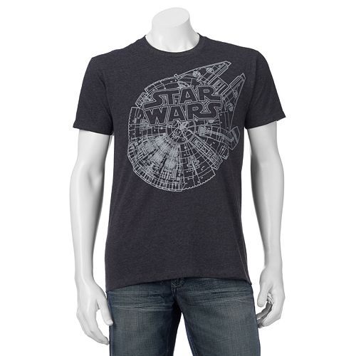 men's star wars vintage logo tee