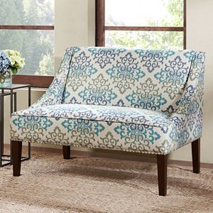 Madison Park Calla Scroll Floral Loveseat Settee