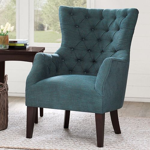 Madison Park Isa Button Tufted Wing Back Chair