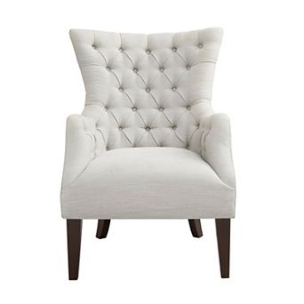 Madison Park Isa Button Tufted Wing Back Accent Chair