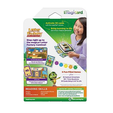 LeapFrog Imagicard Letter Factory Adventures Learning Game