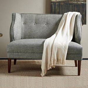 Madison Park Armelle Tufted Round Arm Seat Settee