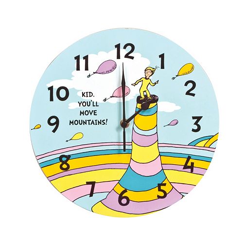 Dr. Seuss Kid You'll Move Mountains Wall Clock by Trend Lab