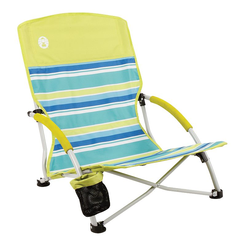 Coleman Folding Steel Beach Chair - Multi-color