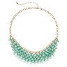 Mudd® Teal Shaky Bead Statement Necklace