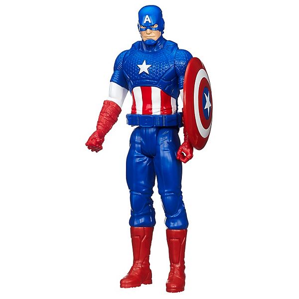 Marvel Avengers Titan Hero Series 12 In Captain America Figure By Hasbro - roblox captain america shield gear