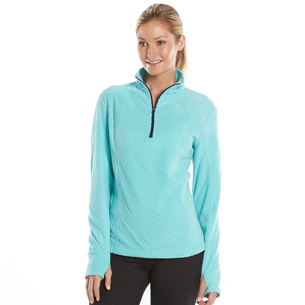 Women's Tek Gear® Waffle Fleece Quarter-Zip Jacket