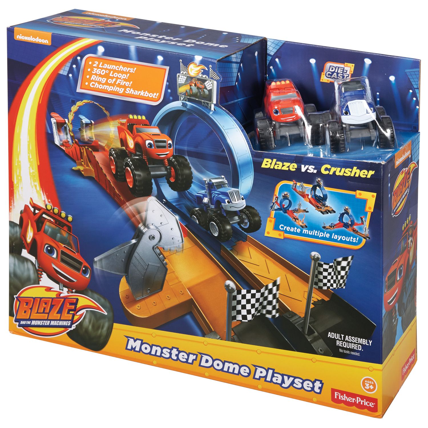 fisher price blaze and the monster machines playset