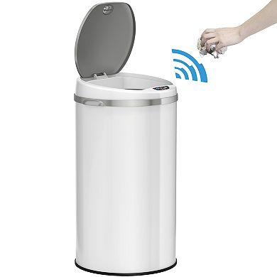 iTouchless 8-Gallon Round Sensor Trash Can