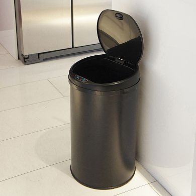 iTouchless 8-Gallon Round Sensor Trash Can