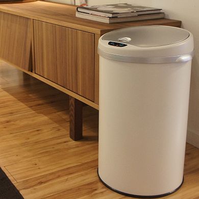 iTouchless 8-Gallon Round Sensor Trash Can