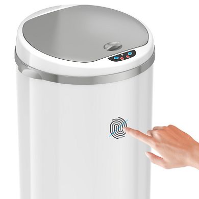 iTouchless 13-Gallon Round Sensor Trash Can