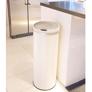 iTouchless 13-Gallon Round Sensor Trash Can