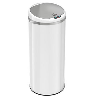 iTouchless 13-Gallon Round Sensor Trash Can