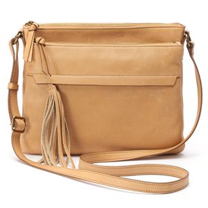 Leather Accordion Messenger Bag