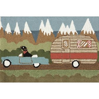 Liora Manne Frontporch Camping Dog Indoor Outdoor Rug