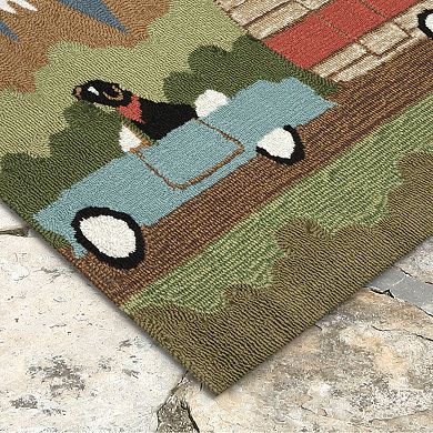 Liora Manne Frontporch Camping Dog Indoor Outdoor Rug