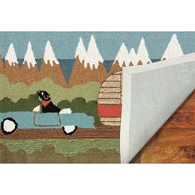 Liora Manne Frontporch Camping Dog Indoor Outdoor Rug