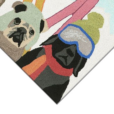 Liora Manne Frontporch Ski Patrol Indoor Outdoor Rug