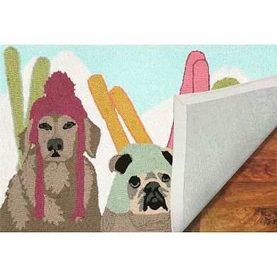 Liora Manne Frontporch Ski Patrol Indoor Outdoor Rug