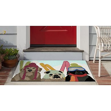 Liora Manne Frontporch Ski Patrol Indoor Outdoor Rug