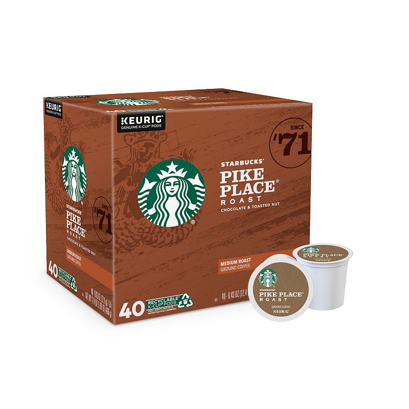 UPC 611247353578 product image for Starbucks Pikes Place Coffee, Keurig K-Cup Pods, Medium Roast - 40-pk., Multicol | upcitemdb.com