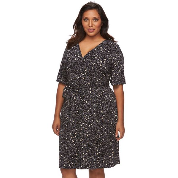 Plus Size Apt. 9® Faux-Wrap Dress