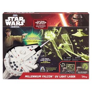 Star Wars Science Millennium Falcon UV Light Laser by Uncle Milton