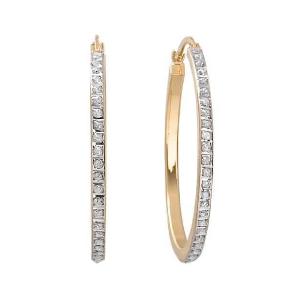 Kohls diamond deals hoop earrings