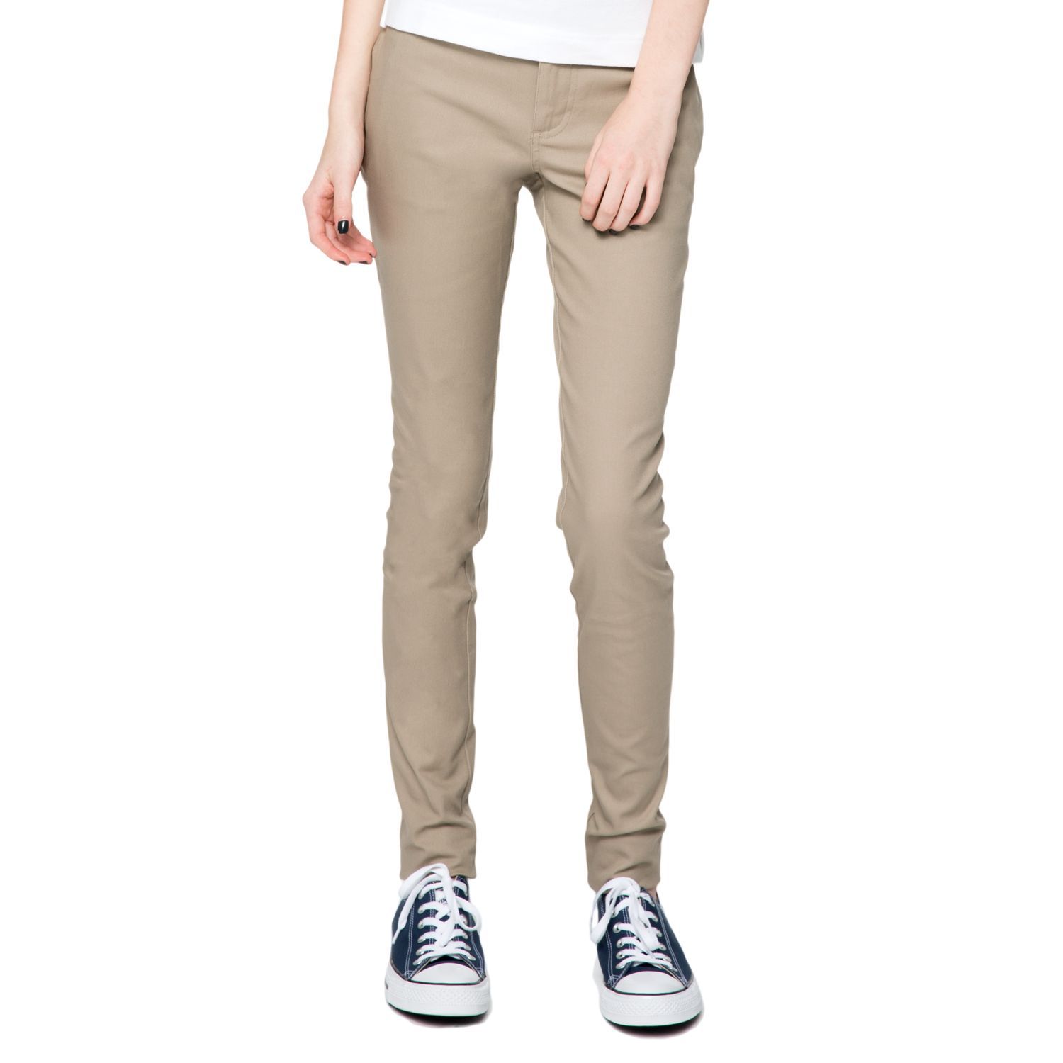 stretch khaki pants for juniors