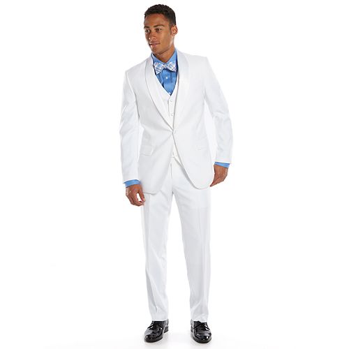 Men's Savile Row SlimFit White Tuxedo Jacket