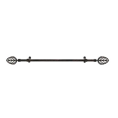 Metallo Leaf Adjustable Curtain Rod