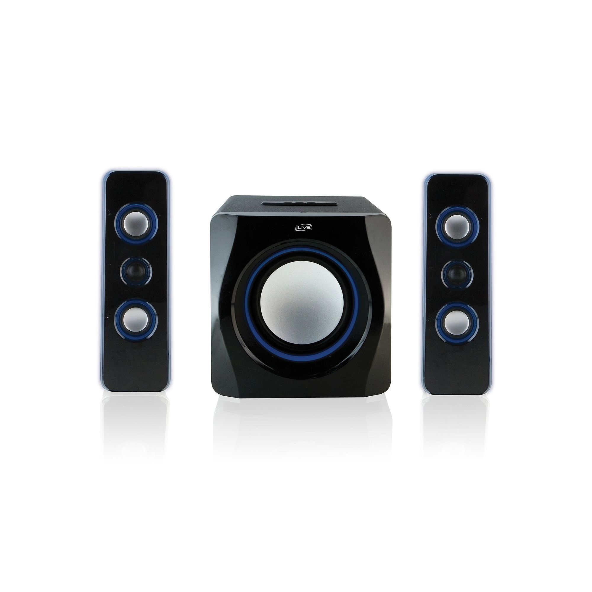 iLive 2.1 Channel Bluetooth Home Music System, Black