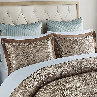 Madison Park Whitman 12-Piece Paisley Comforter Set with Cotton Bed Sheet Set
