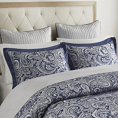 Madison Park Whitman 12-Piece Paisley Comforter Set with Cotton Bed Sheet Set