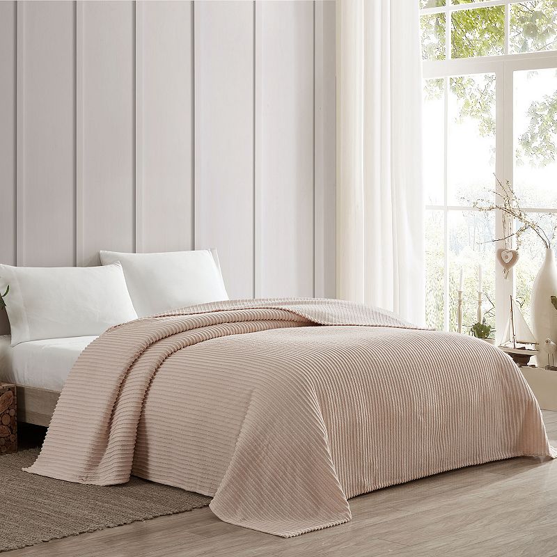 Channel Chenille Bedspread Blush Queen